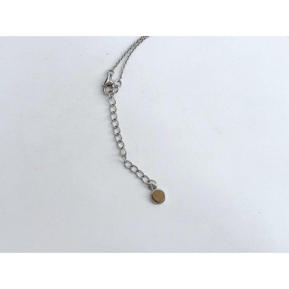 Minimalist Jumbo Cubic Zirconia Ornate Sterling Silver Vintage Pendant Necklace - Picture 16 of 16